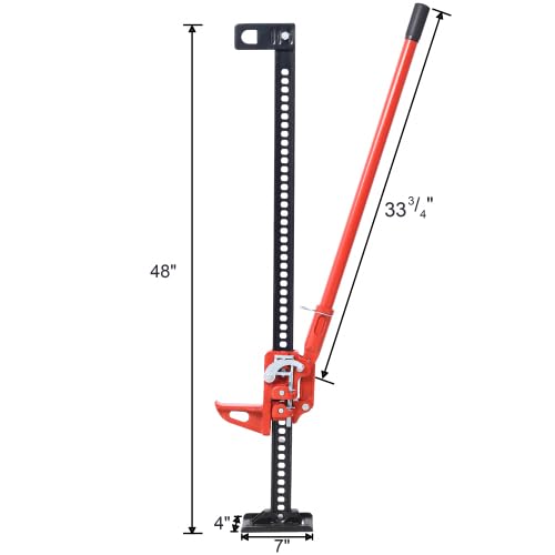 48 inch 7000 lbs Capacity Red Farm Jack D94797