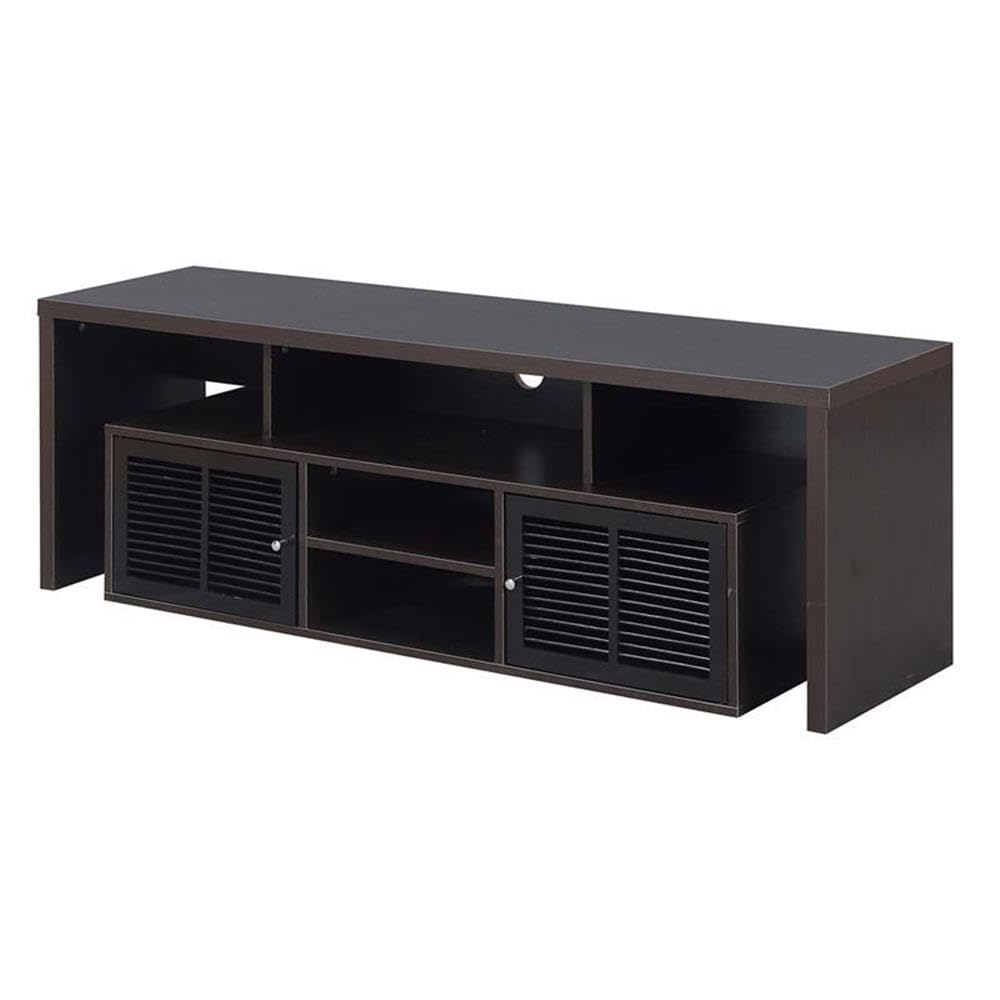 65 inch Espresso TV Stand with Storage Cabinets and Shelves H719