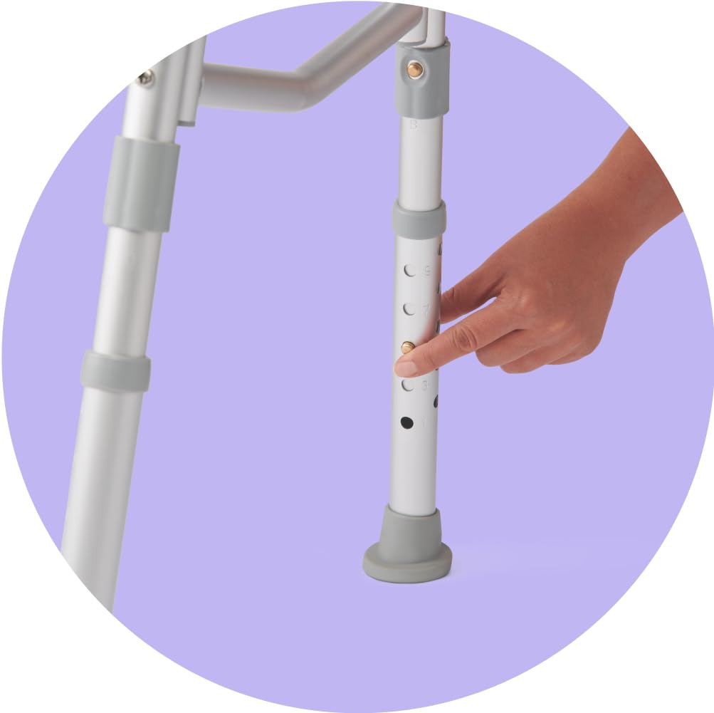 Adjustable Transfer Bench with Slip-resistant Feet V3378