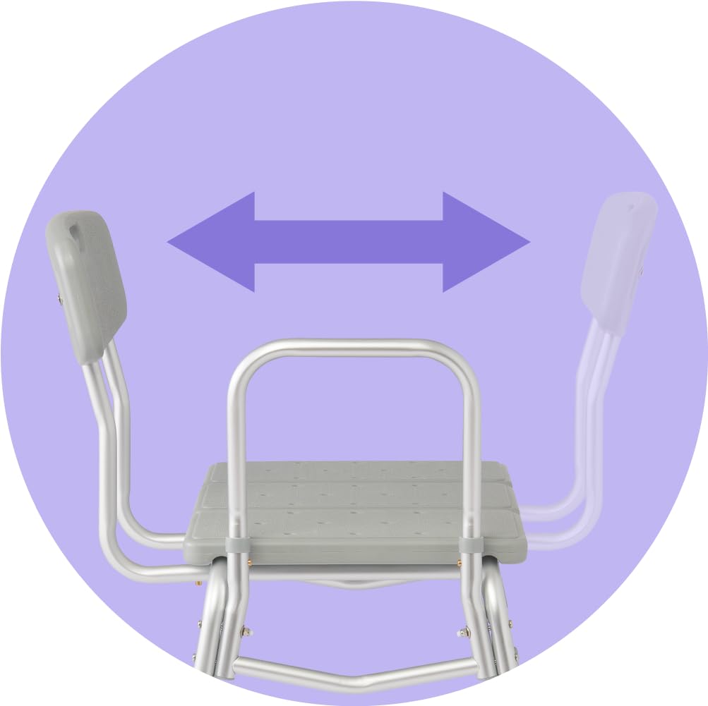 Adjustable Transfer Bench with Slip-resistant Feet V3378