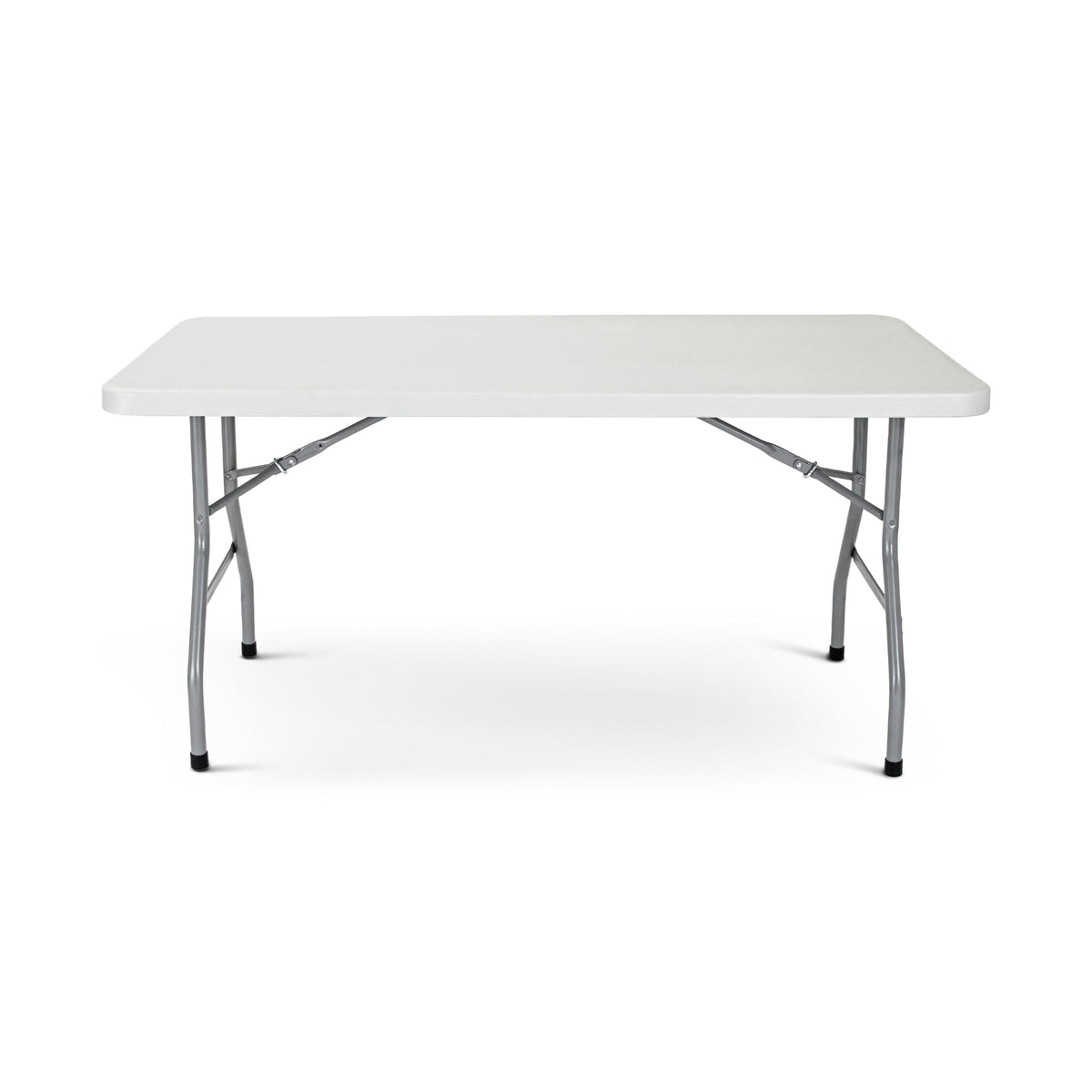 Rectangular Heavy-Duty Folding Table with Steel Frame J17455
