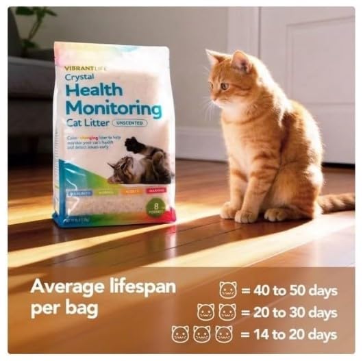 Unscented Color-Changing 8 Lb Cat Litter B21410