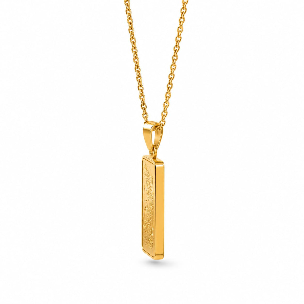 24K Gold Pendant Necklace E403
