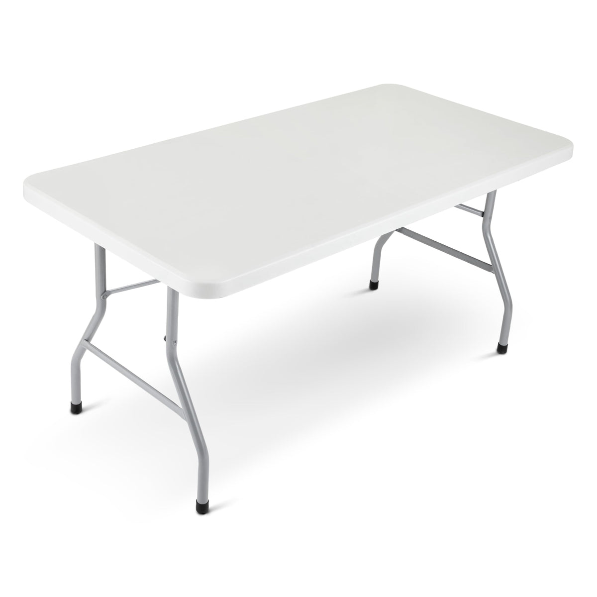 Rectangular Heavy-Duty Folding Table with Steel Frame J17455
