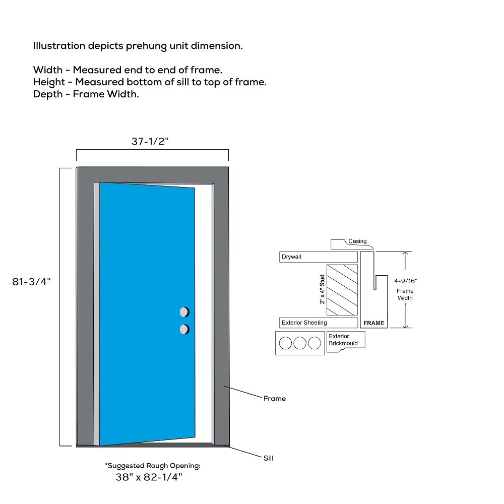 Steel Primed Left Hand In-Swing 15 Lite Clear Glass Front Door Z877862