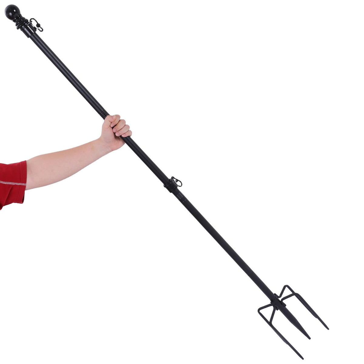 Stainless Steel Flag Pole Base with 5 Prongs F7928