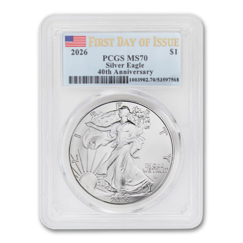 1 oz American Silver Eagle Coin MS-70 Q61420
