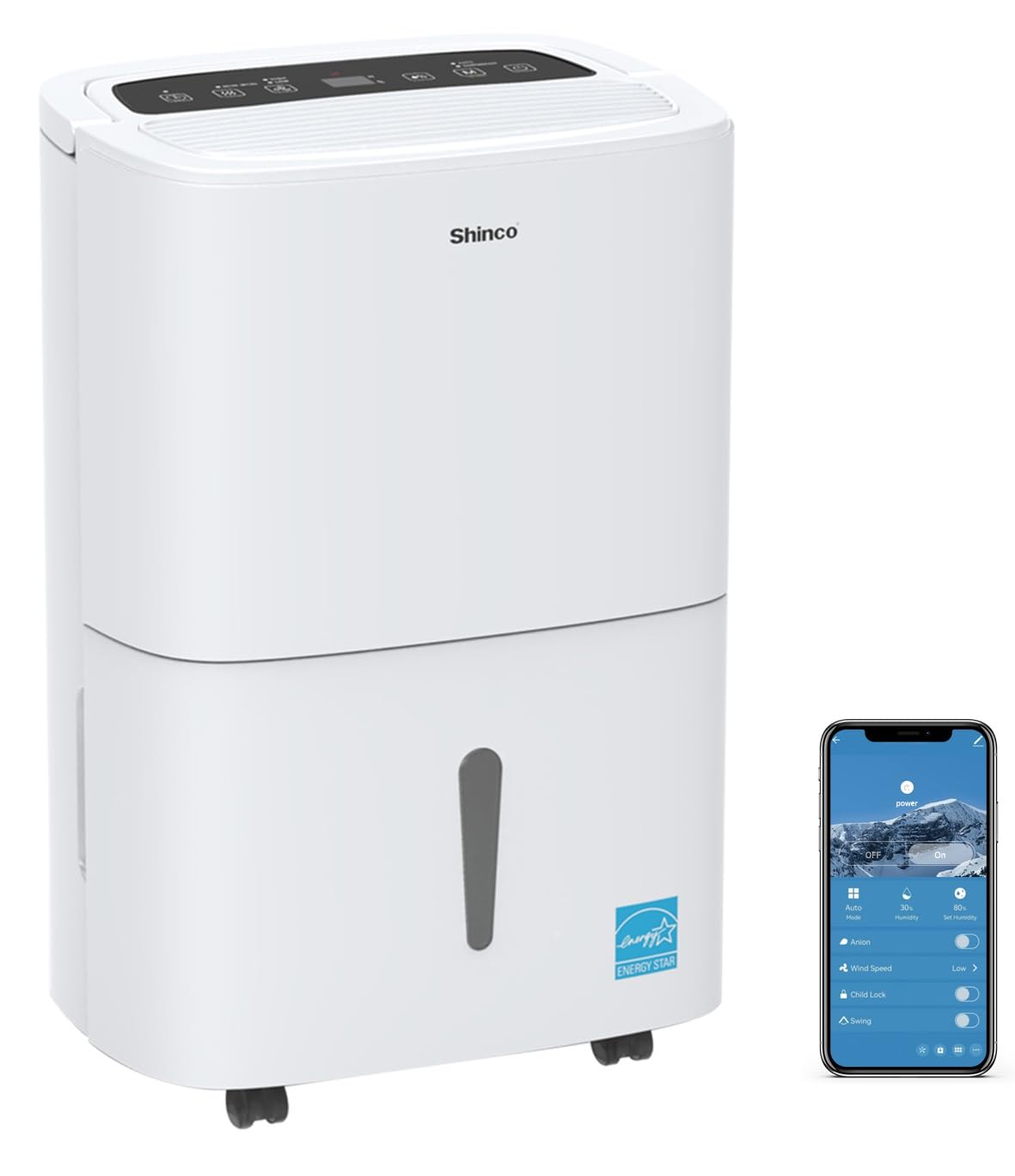 6,000 Sq.Ft Energy Star Dehumidifier with WIFI D923
