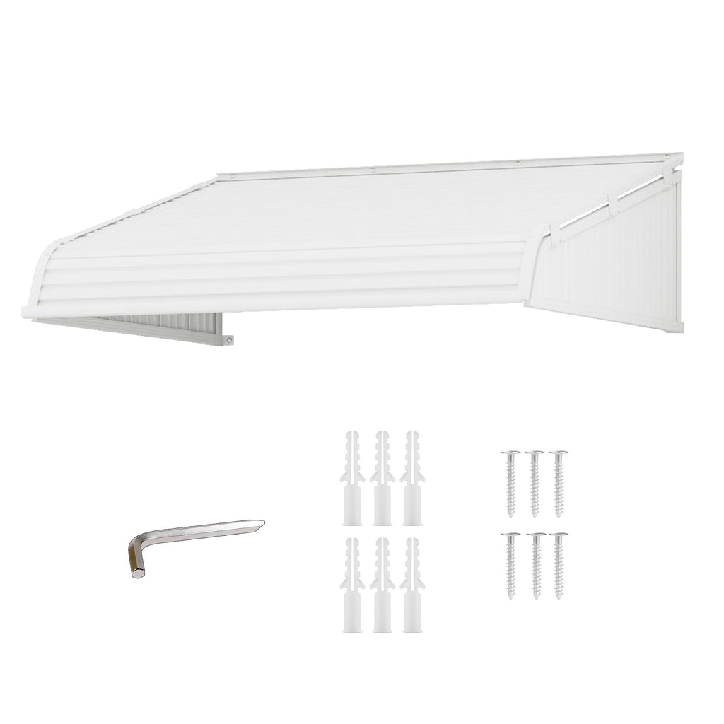 Window Awning with 2 Side Wings D70451