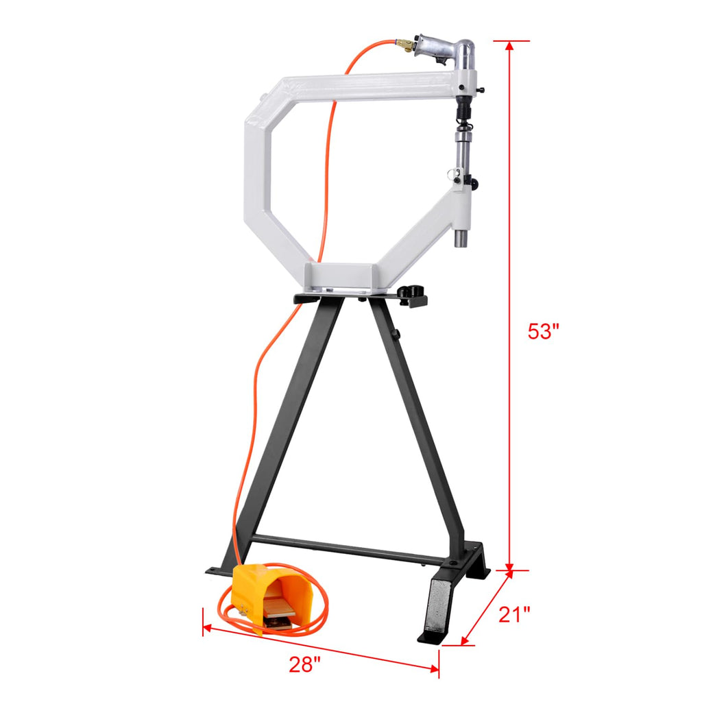 Pneumatic Planishing Hammer with Steel Frame Stand and Foot Pedal K25899