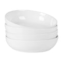 4-Piece 41oz Porcelain Ceramic Salad Bowls Set White Z119