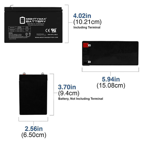12 Volt 8 AH Rechargeable SLA AGM Battery G27225