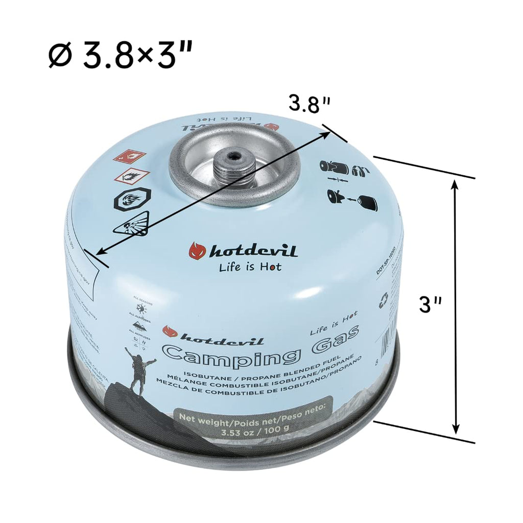 Isobutane Propane Butane Camping Fuel Canister 100 Gram P908