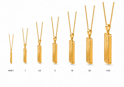 24K Gold Pendant Necklace E403