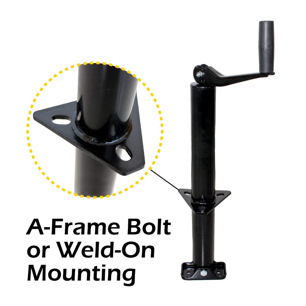 14" A-Frame Trailer Jack with Top Wind 2000 lbs. Capacity P51508