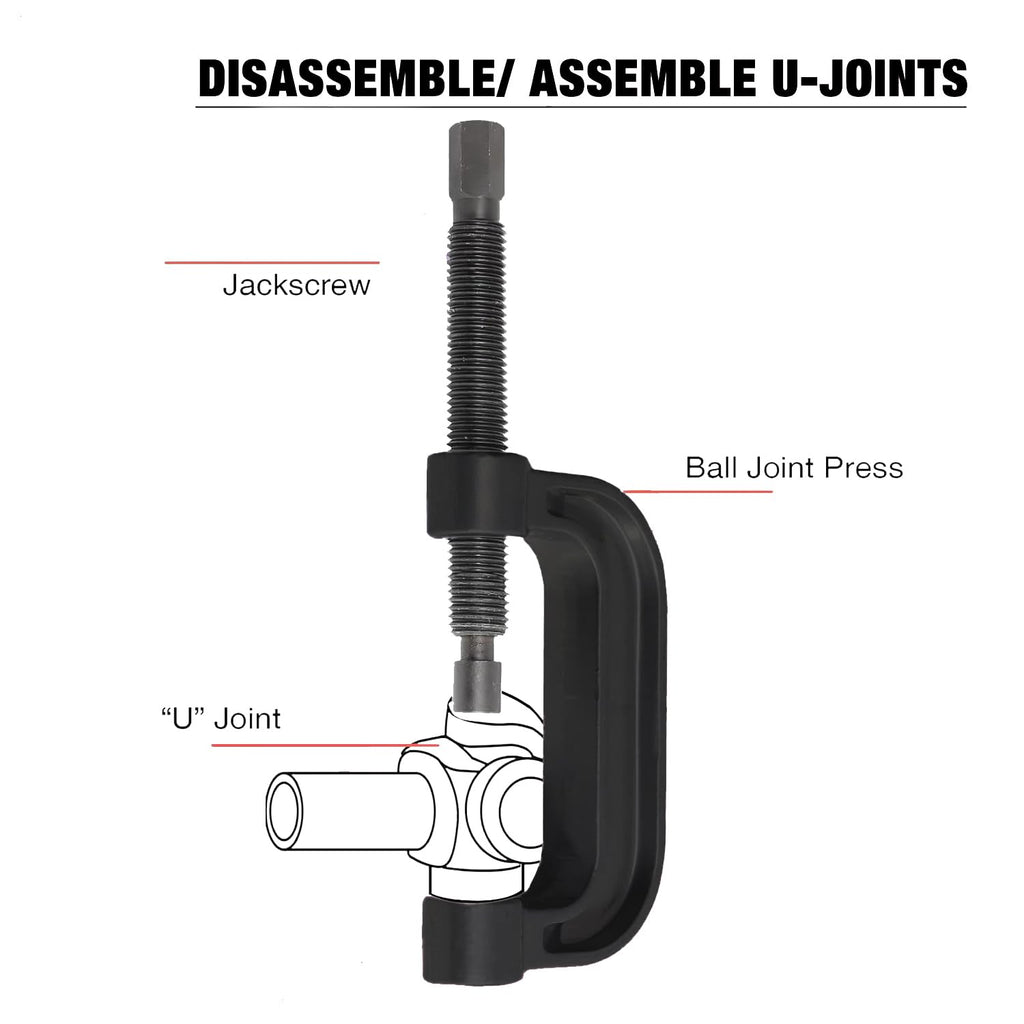 21-Piece Ball Joint Press Kit with C-Frame D9621