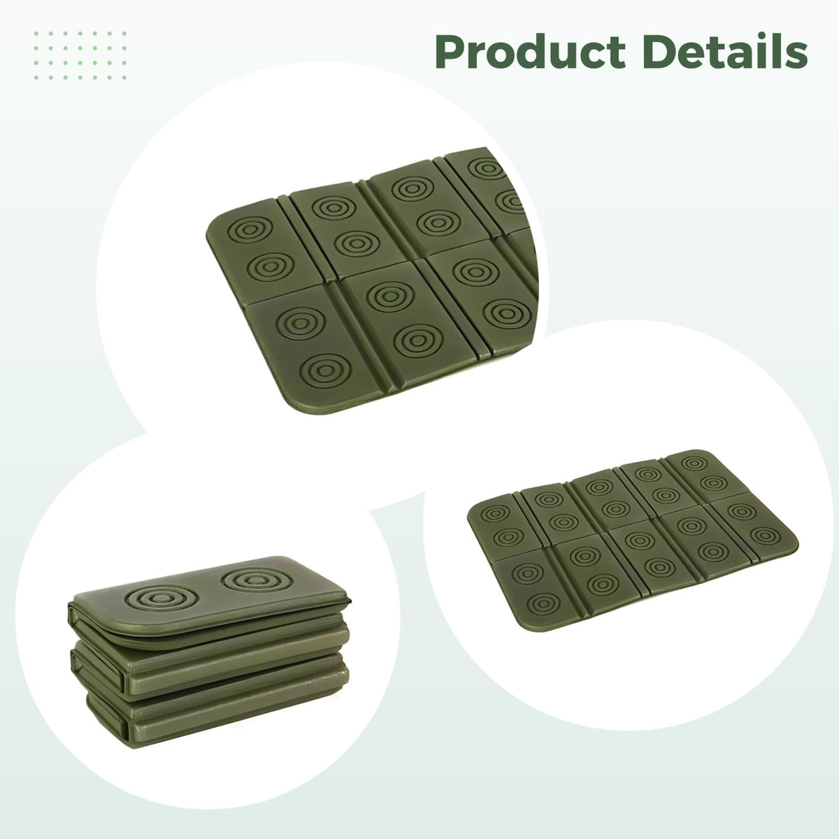2 Pcs Waterproof Folding Foam Seat Cushion V660328