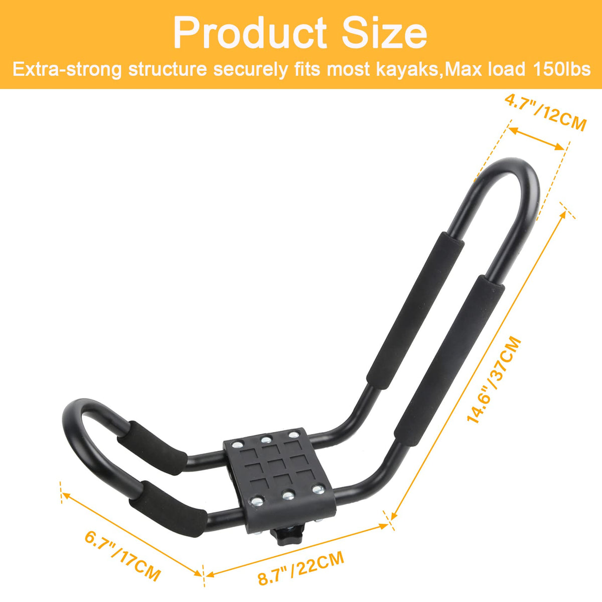 2 Pairs J-Bar Kayak Roof Rack Set of 4 G235
