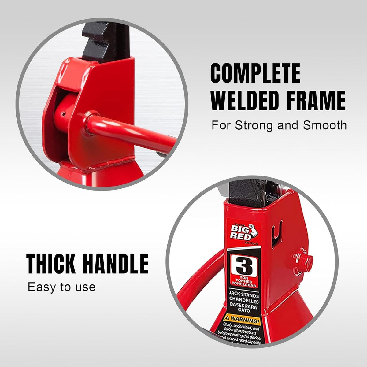 Heavy Duty Steel Jack Stands 3 Ton 1 Pair G7938