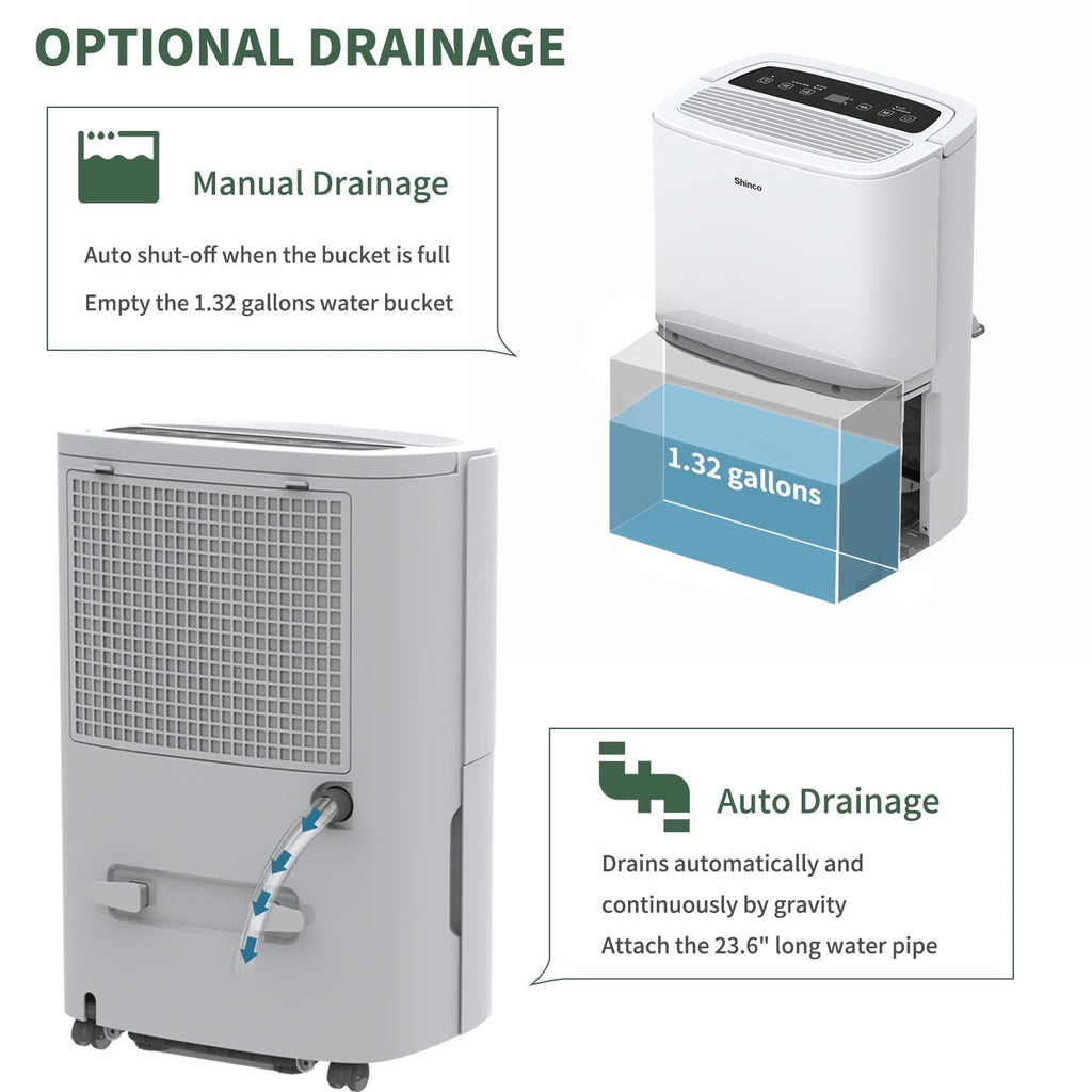 6,000 Sq.Ft Energy Star Dehumidifier with WIFI D923
