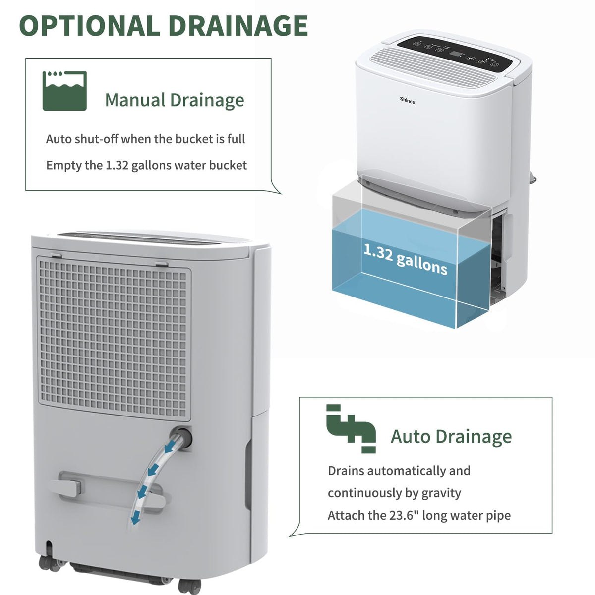 6,000 Sq.Ft Energy Star Dehumidifier with WIFI D923