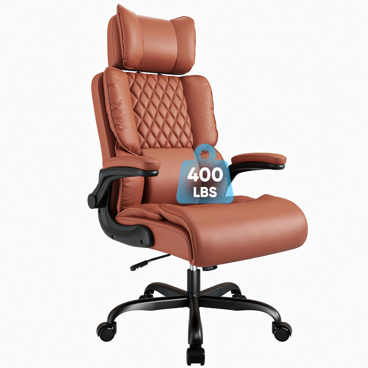 Big and Tall Office Chair with Adjustable Headrest A905