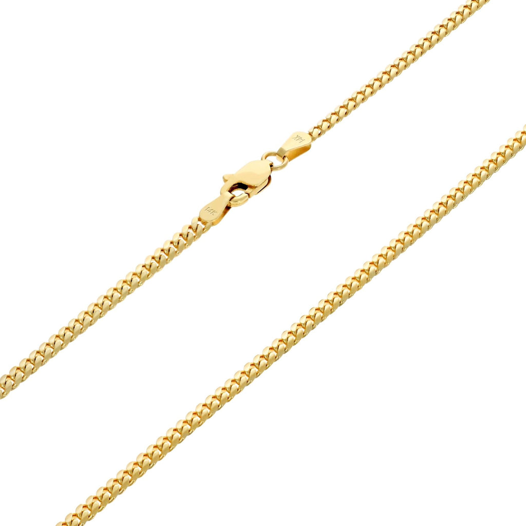 14k Yellow Gold Cuban Link Chain Necklace O771820