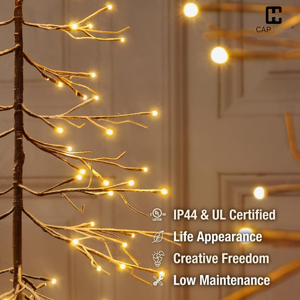 8 Ft Pre-Lit Twinkling Christmas Tree with Lights W464060