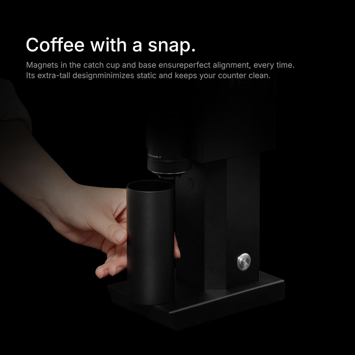Electric Coffee Grinder 150 Adjustable Settings Stainless Steel Black K3362