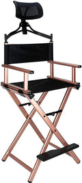 31" Tall Folding Directors Chair with Head Rest J505516
