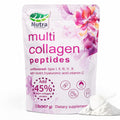 Multi Collagen Peptides Powder, 2LB Type I II III V X Unflavored E901247