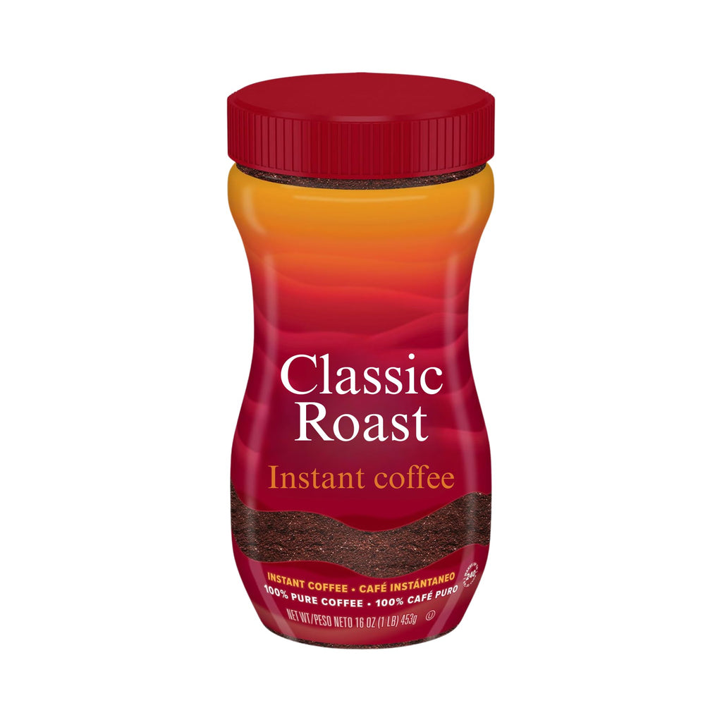 Instant Coffee Crystals Classic Roast 16 oz M434471
