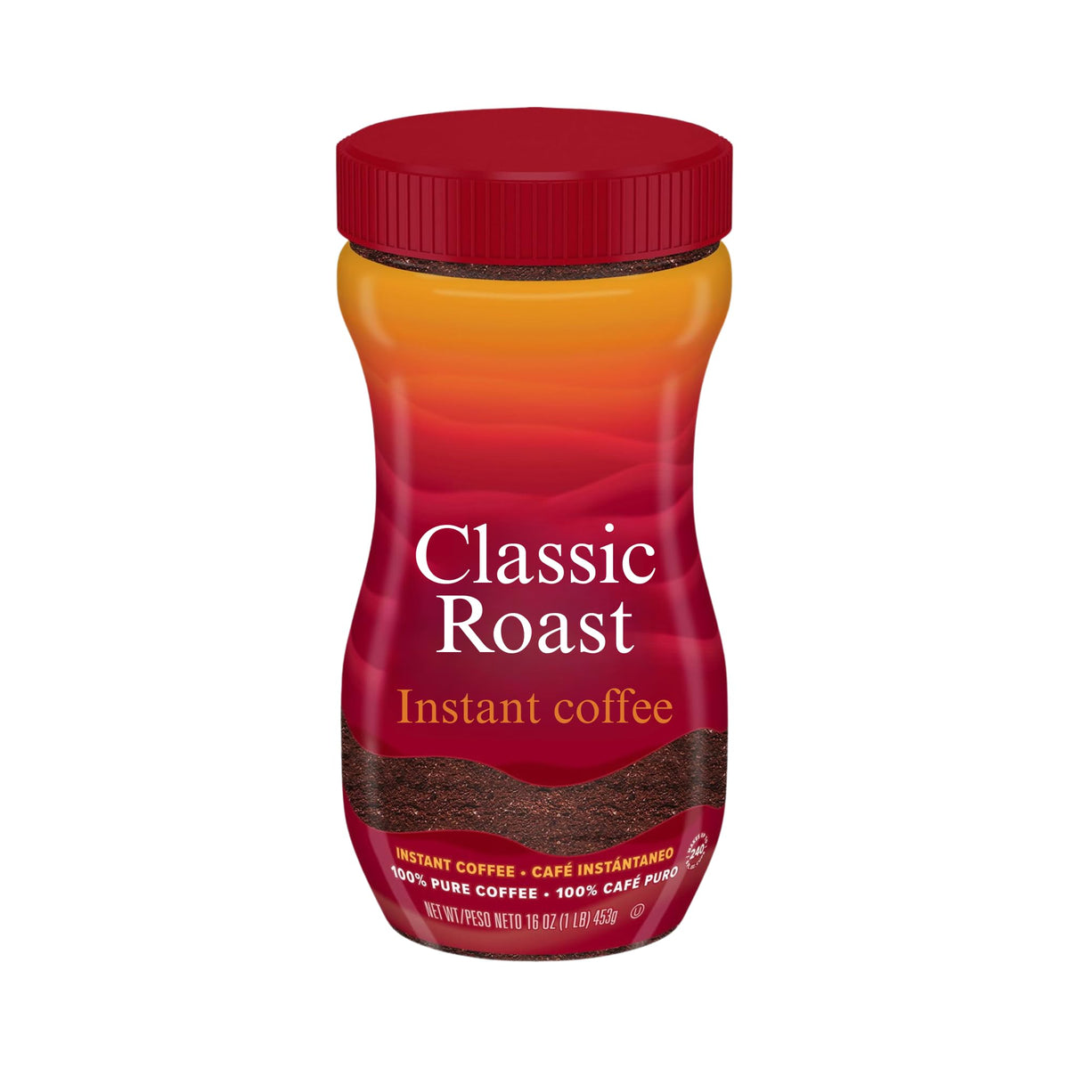 Instant Coffee Crystals Classic Roast 16 oz M434471