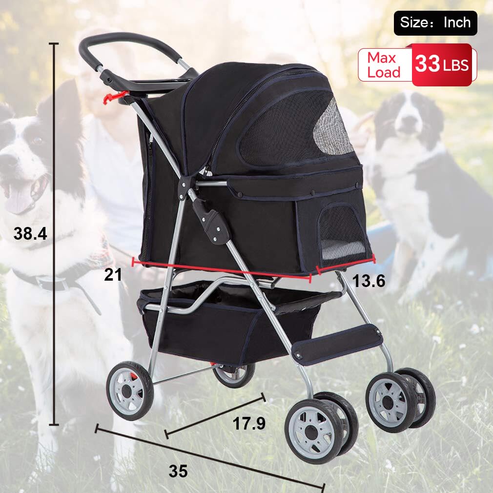 Foldable Pet Stroller P427538