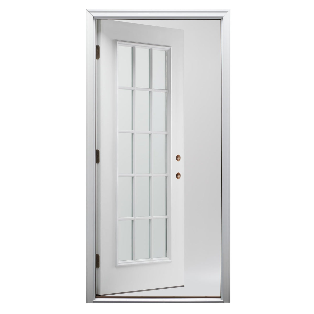 Steel Primed Left Hand In-Swing 15 Lite Clear Glass Front Door Z877862