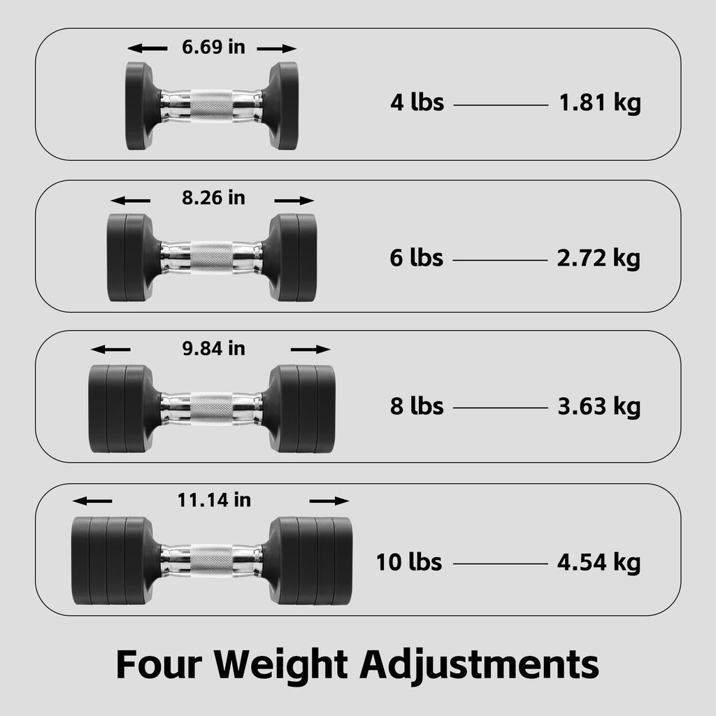 Adjustable Dumbbell Set of 2, 20 LB Z28731