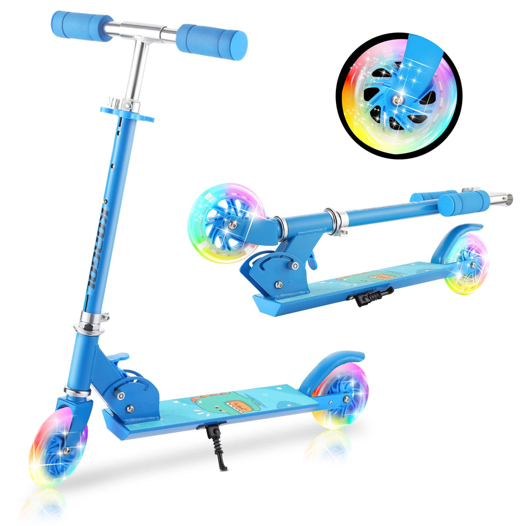 Pink 2 Wheel Kids Scooter with LED Light Up Wheels C69740