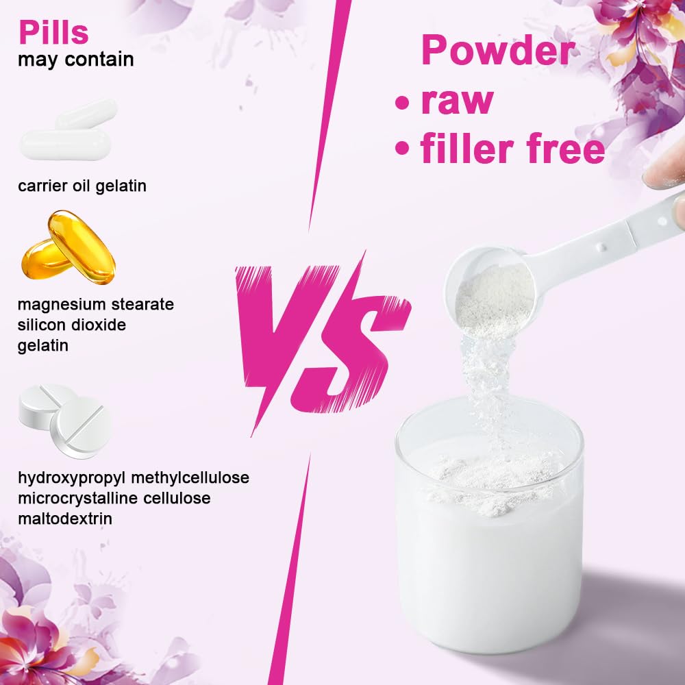 Multi Collagen Peptides Powder, 2LB Type I II III V X Unflavored E901247