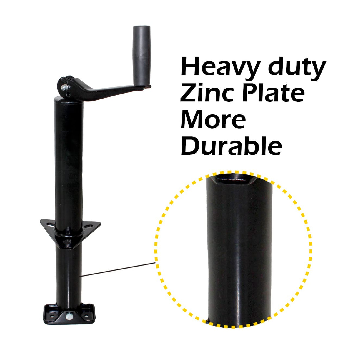 14" A-Frame Trailer Jack with Top Wind 2000 lbs. Capacity P51508