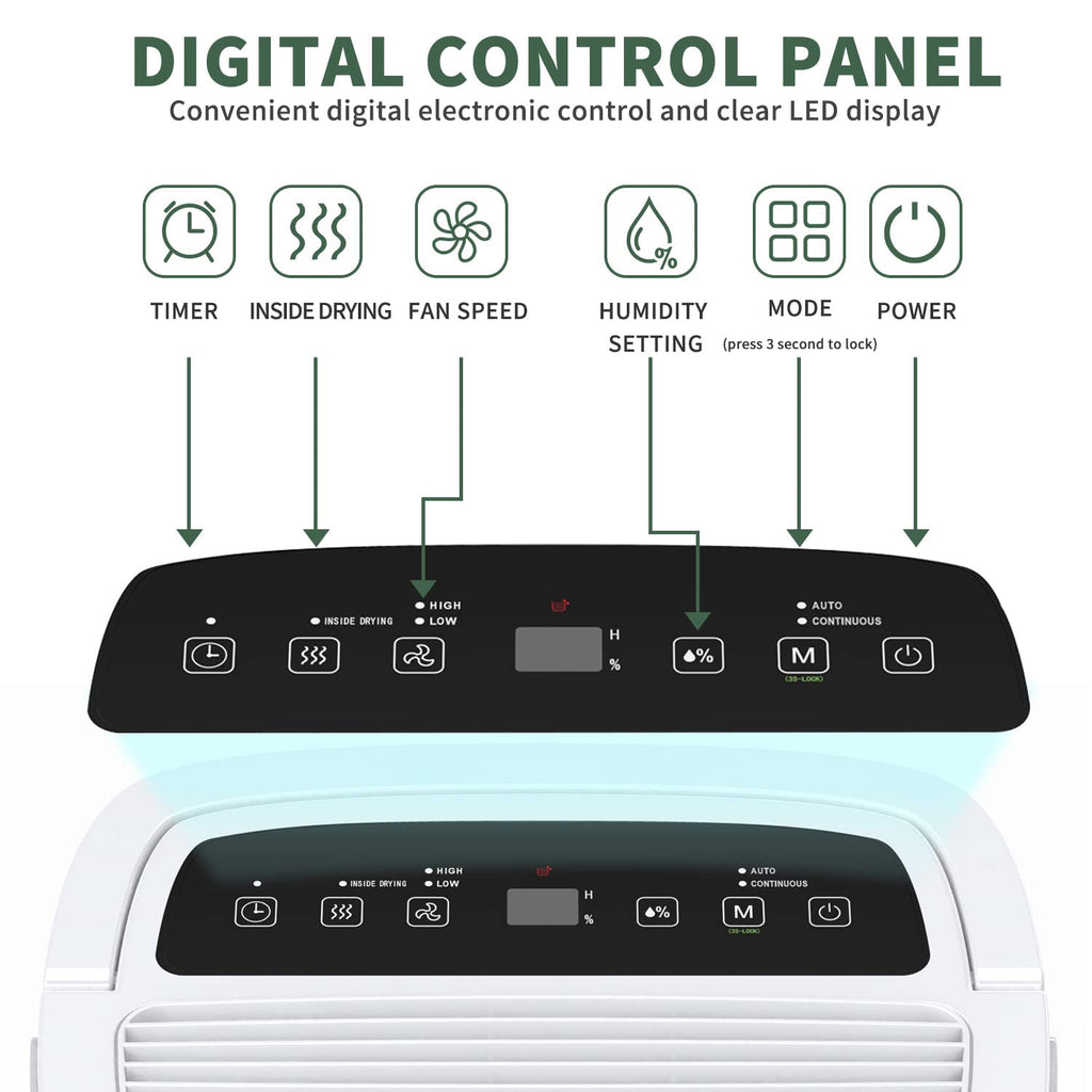 6,000 Sq.Ft Energy Star Dehumidifier with WIFI D923