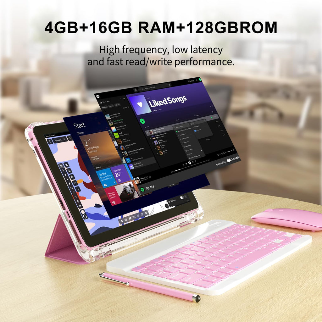 Android 16 10 inch 2 in 1 Tablet with Keyboard F726419