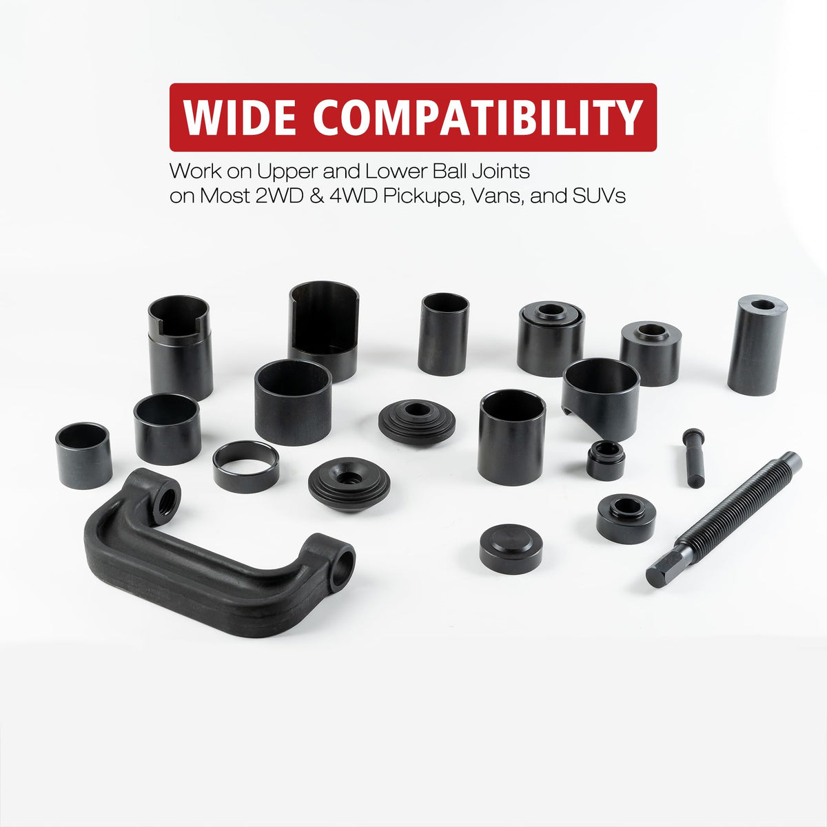 21-Piece Ball Joint Press Kit with C-Frame D9621