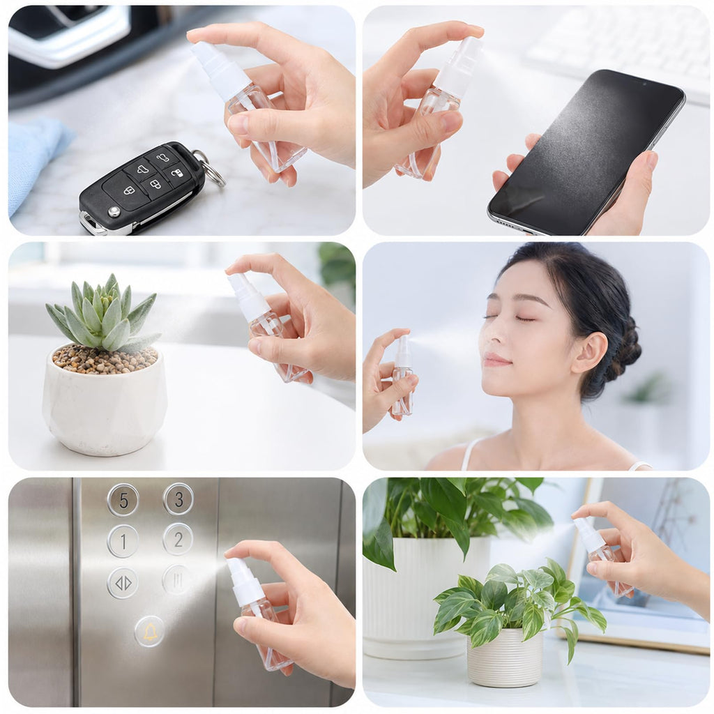 8 Pcs 0.5 Oz Fine Mist Travel Spray Bottles V627