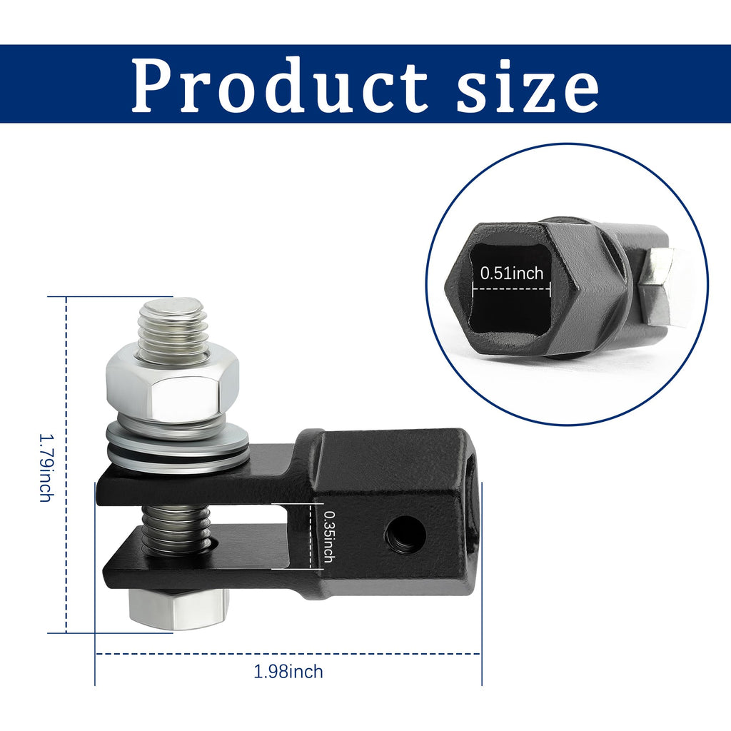 Scissor Jack Adapter for 1/2" Impact Drills Z501