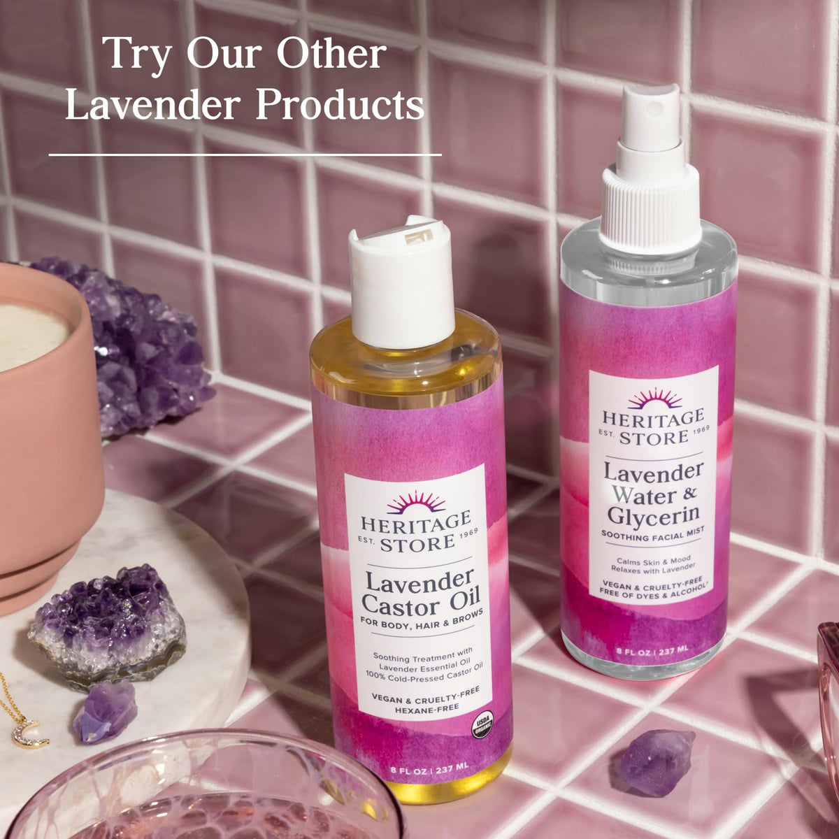 Lavender Water Mist Face and Body Spray 8oz E826