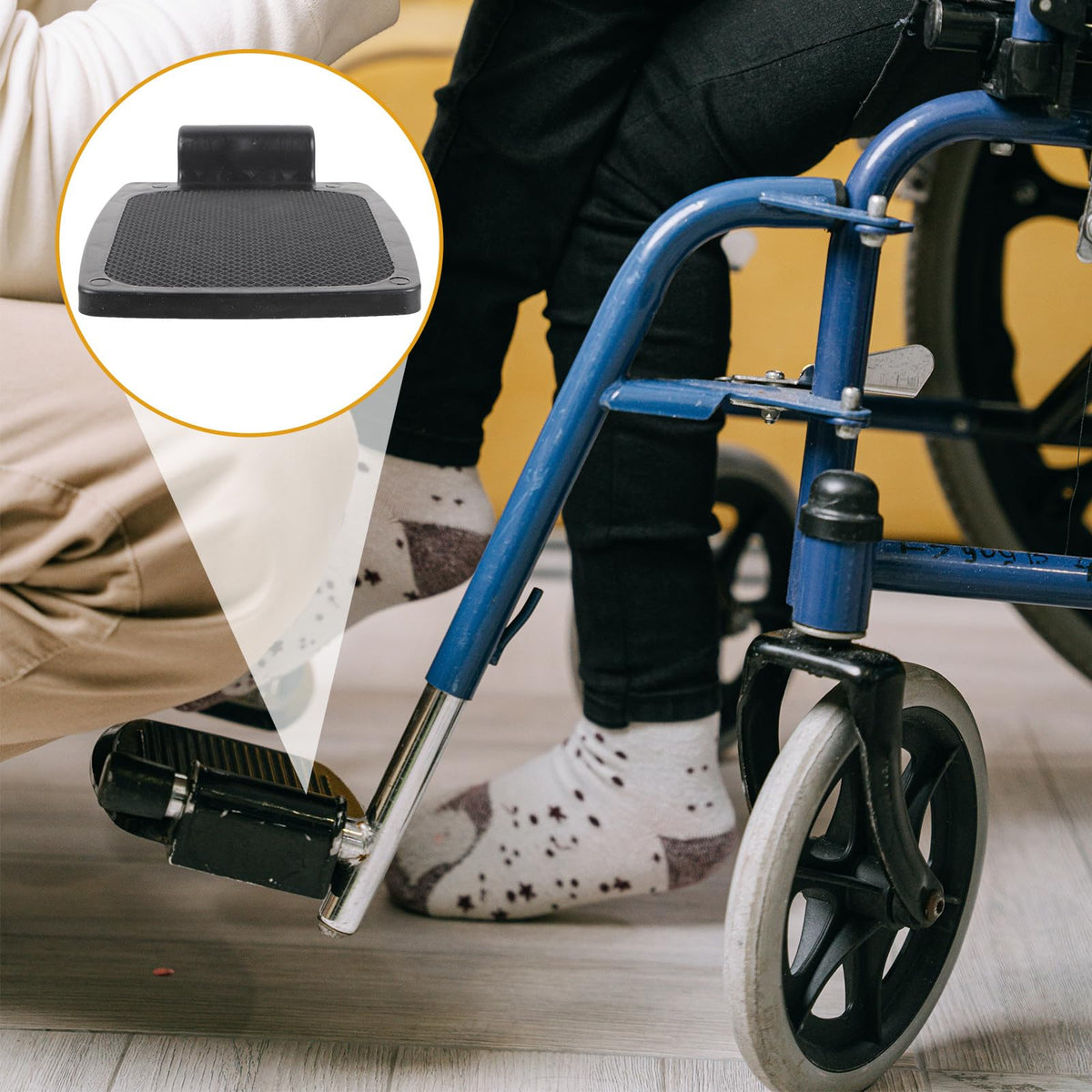 Plastic Wheelchair Footrest 1 Pair M651