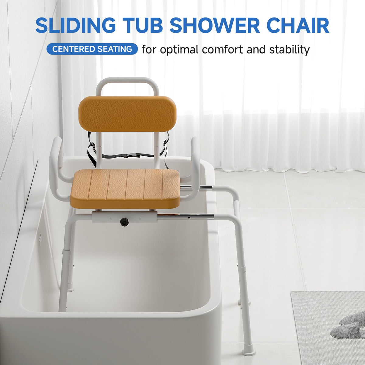 Sliding Shower Chair with Swivel Seat H703175