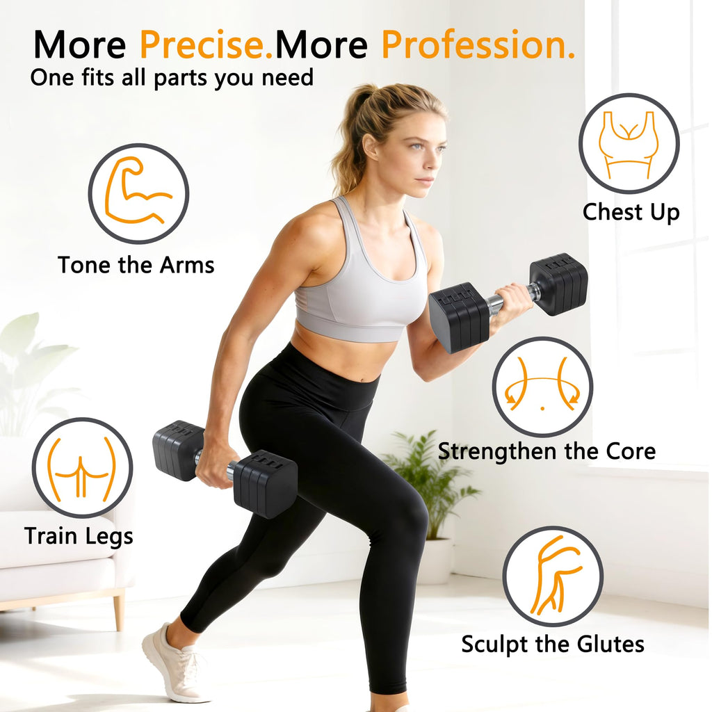 Adjustable Dumbbell Set of 2, 20 LB Z28731