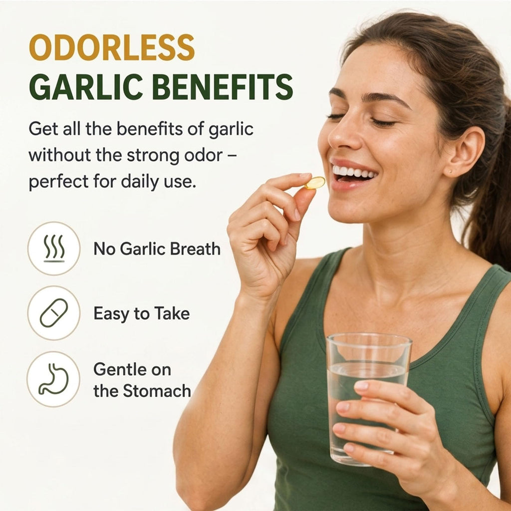 Odorless Aged Garlic Extract Supplement, 300 Softgels T721