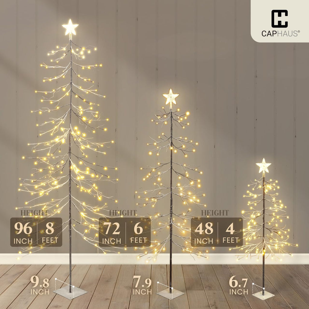 8 Ft Pre-Lit Twinkling Christmas Tree with Lights W464060